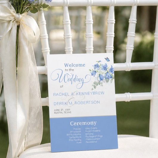 Programme de mariage Campanule bleue