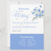 Programme de mariage Campanule bleue (Devant)