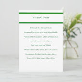 Programme de mariage Carte minimale avec bordure v (Debout devant)
