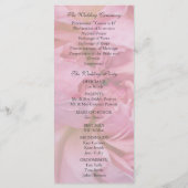Programme de mariage - Carte Rose (Dos)