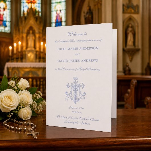 Programme de mariage catholique à la Croix bleue m