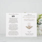 Programme de mariage catholique avec monogramme ma (Debout devant)