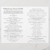 Programme de mariage catholique bilingue espagnol (Dos)