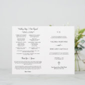 Programme de mariage catholique bilingue espagnol (Debout devant)