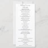 Programme de mariage catholique d'Isabella avec me (Dos)