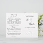 Programme de mariage catholique Isabella avec mess (Debout devant)