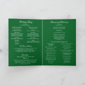Programme de Mariage Catholique Latin Deep Minted  (Intérieur)