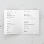Programme de mariage catholique moderne minimalist (Intérieur)