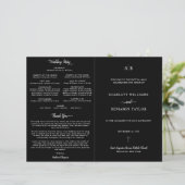 Programme de mariage catholique noir avec cérémoni (Debout devant)
