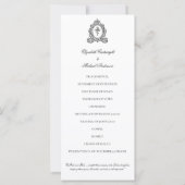 Programme de mariage catholique orthodoxe byzantin (Dos)