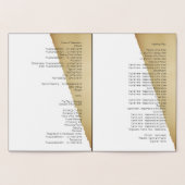 Programme de mariage catholique Torn Sepia Retro N (Intérieur)