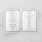 Programme de mariage catholique traditionnel (Intérieur)