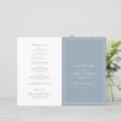 Programme de Mariage Catholique Traditionnel Bleu  (Debout devant)