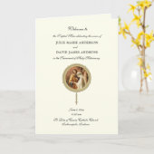 Programme de Mariage Catholique Traditionnel Messe (Fleur jaune)