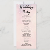 Programme de Mariage Céleste aux Étoiles Orange Cl (Dos)