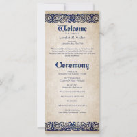 Programme de mariage celtique des épées