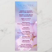 Programme de mariage cerise personnalisable (Dos)