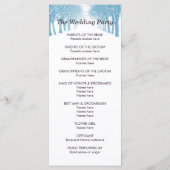 Programme de mariage Chemin de l'avenue des arbres (Dos)