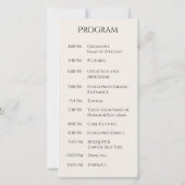 Programme de mariage - Chevaux Country Western (Dos)