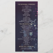 Programme de mariage Chic Mason Jar Purple String (Dos)