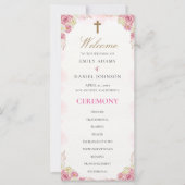 Programme de mariage chrétien traditionnel (Devant)