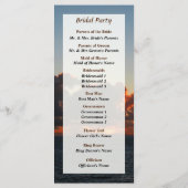 Programme de mariage ciel de mer dramatique à l'au (Dos)