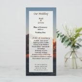 Programme de mariage ciel de mer dramatique à l'au (Debout devant)