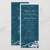 Programme de mariage classique (Devant / Derrière)