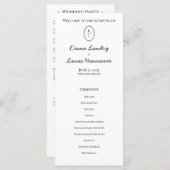 Programme de Mariage Classique Chic (Devant / Derrière)