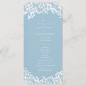 Programme de mariage classique en dentelle (Devant / Derrière)