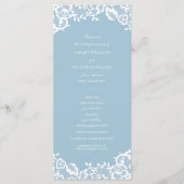 Programme de mariage classique en dentelle (Devant)