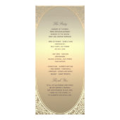 Programme de mariage classique en faux or (Dos)