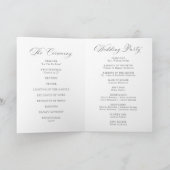 Programme de mariage classique Hydrangea au charbo (Intérieur)