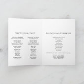 Programme de Mariage classique moderne plié (Intérieur)