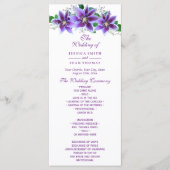 Programme de mariage Classy Chic Clematis (Devant)