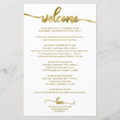 Programme de Mariage Cocktail - Icon Bienvenue de  (Dos)