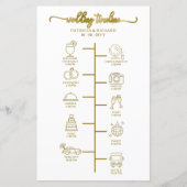 Programme de Mariage Cocktail - Icon Bienvenue de  (Devant)