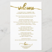 Programme de Mariage Cocktail - Icon Bienvenue de  (Dos)