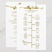 Programme de Mariage Cocktail - Icon Bienvenue de  (Devant / Derrière)