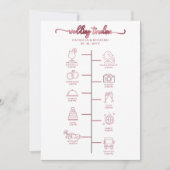 Programme de Mariage Cocktail - Icon Bienvenue de  (Devant)