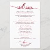 Programme de Mariage Cocktail - Icon Mariage de Bi (Dos)
