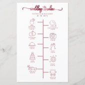 Programme de Mariage Cocktail - Icon Mariage de Bi (Devant)