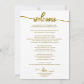 Programme de Mariage Cocktail - Icon Mariage de Bi (Dos)