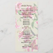 Programme de mariage coeur de lys Stargazer (Dos)