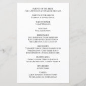 Programme de mariage cœur rouge bohème amoureux ca (Dos)