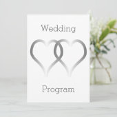 Programme de mariage Coeurs d'argent (Debout devant)