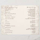 Programme de mariage - Collection des ailes d'amou (Dos)