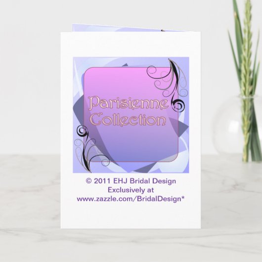 Programme de mariage (conception Bifold avec la (Dos)