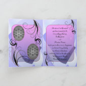 Programme de mariage (conception Bifold avec la (Intérieur)