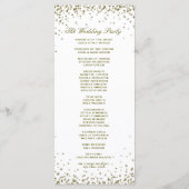 Programme de mariage | Confetti Parties scintillan (Dos)